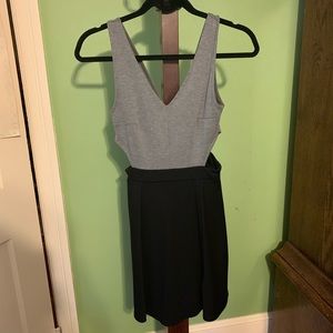 Grey & Black Divided skater Dress from H&M size XS